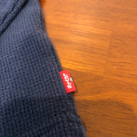 Levi's Unisex Kids Youth Waffle Knit Long Sleeve Shirt Size XS (5/6) Pre-Owned - Picture 4 of 10